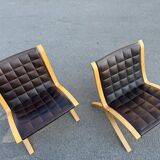 AX chairs attributed to Peter Hvidt & Orla Mölgaard, attributed to Fritz Hasen, 1978, set of 2