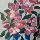 Acrylic painting on canvas contemporary still life bouquet of flowers
