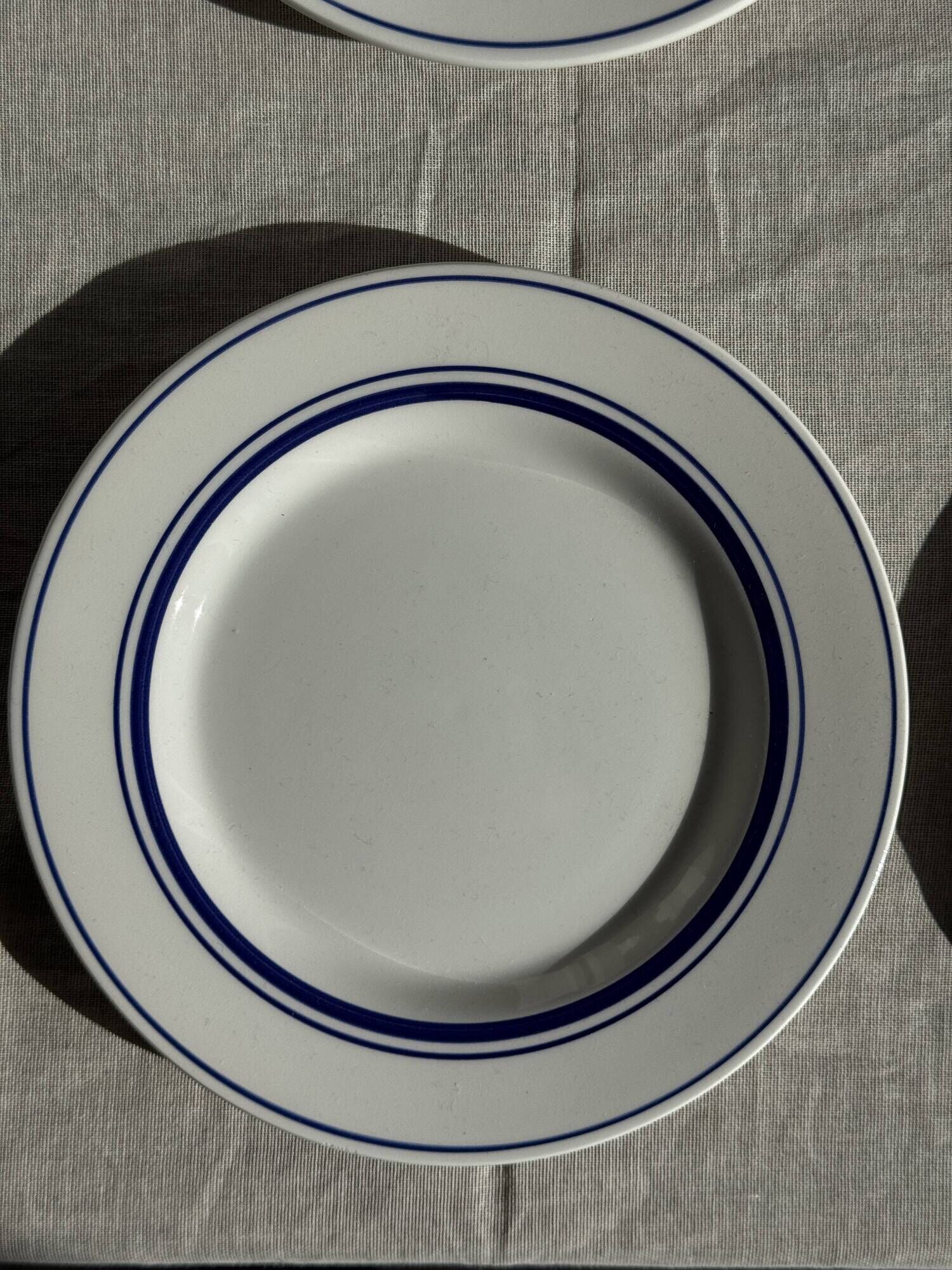 Set of 10 small dessert plates in Italian ceramic Total rim b