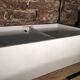 Enamelled stoneware double sink 40