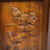 Pier Luigi Colli : enfilade époque Art déco en loupe et bois sculpté