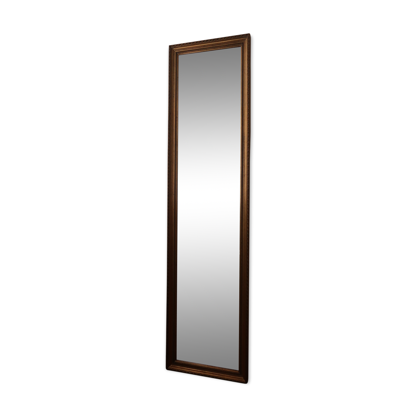Very large golden mirror full foot 37x147cm