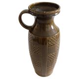 Mid Century West German Ceramic Large Handled Vase by Scheurich, 1950s