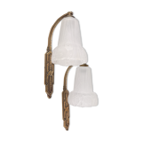 Pair of Art Deco period wall lamps