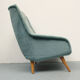 1950s clubchair in blue velour