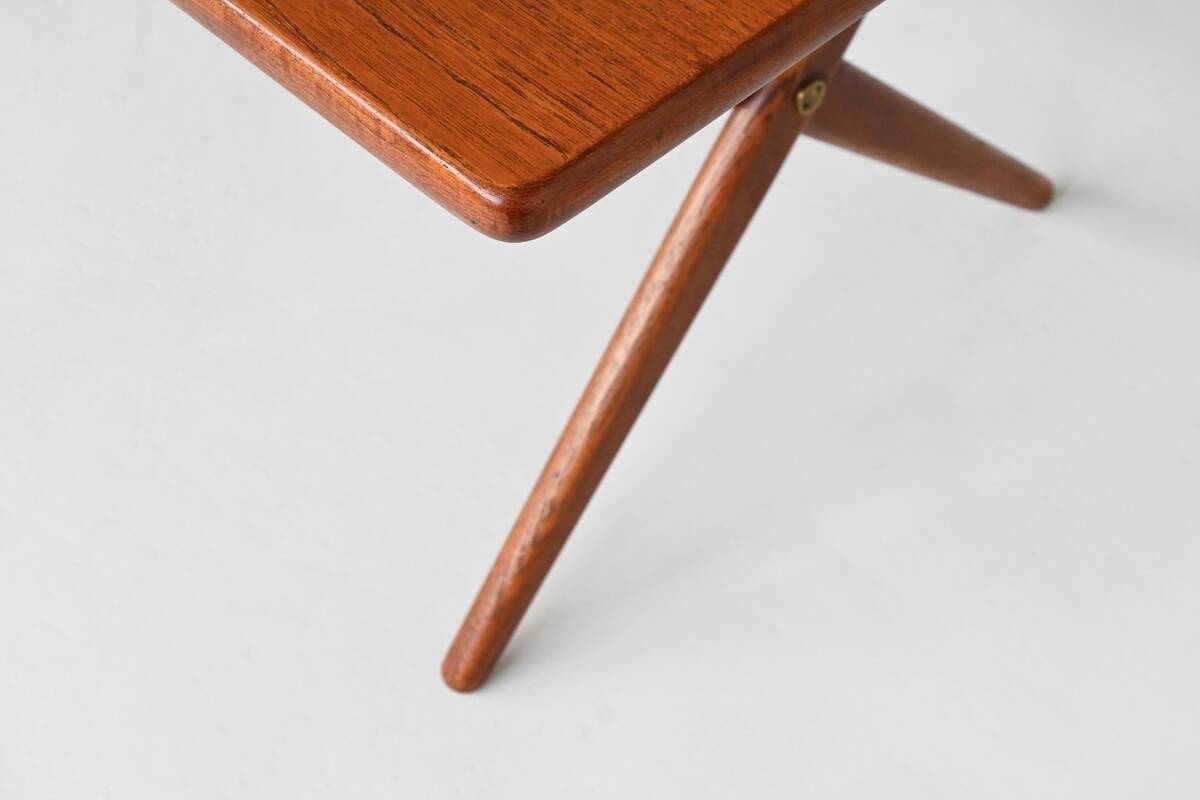 Hans Wegner's AT 303 cross-legged dining table, Andreas Tuck, Denmark, 1950