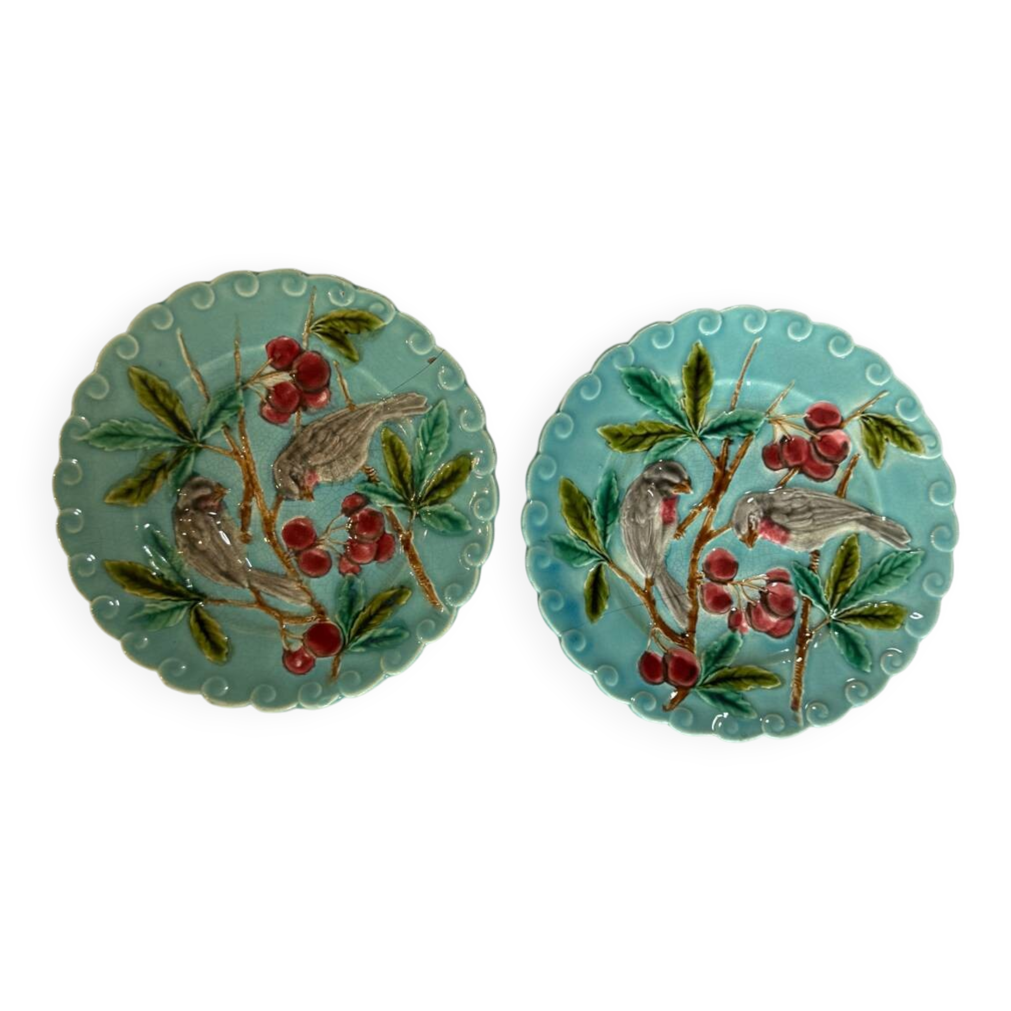 Bird barbotine plate