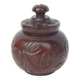 Pillbox box no screws rosewood varanasi crafts h=3.5cm diam=3cm india