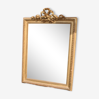 Miroir bois doré époque Louis XVI