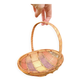 Retro egg wicker basket