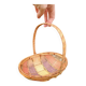 Retro egg wicker basket