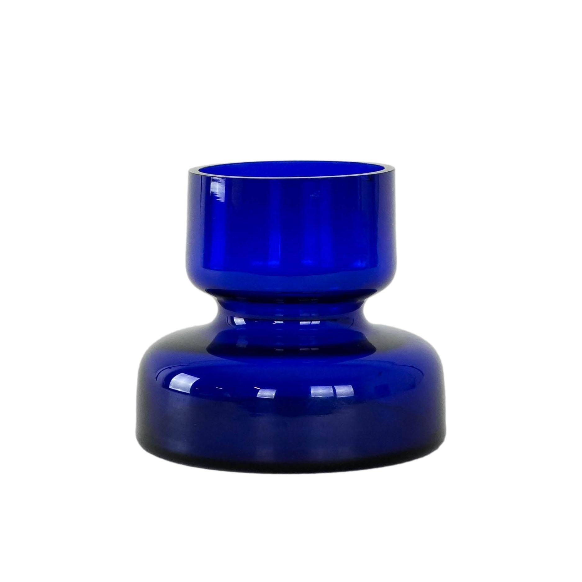 Cobalt vase, Danish design, 1970s, production: Denmark