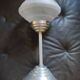 Chandelier suspension frame aluminum globe glass vintage art deco style