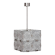 Glass pendant lamp by Kamenicky Senov, 1970