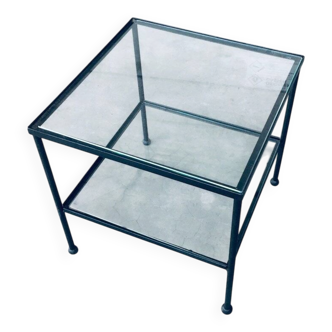 Minimalist Design Two-Tier Low Side Table, Belgium, 1960s