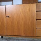 Vintage 60s - 70s German sideboard, walnut TV cabinet