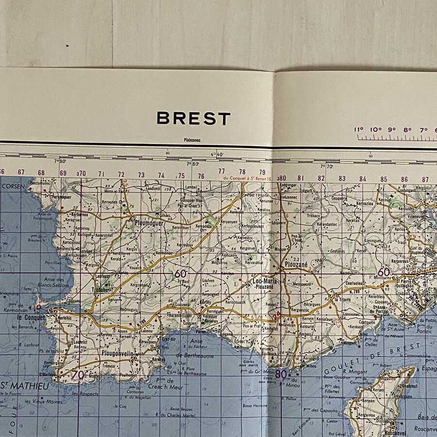 Carte Brest 1959