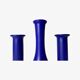 3 Vintage Candlestick Holders - Set of 3 Ceramic Candle Holders BLUE | Mid-Century Design by ODENSE