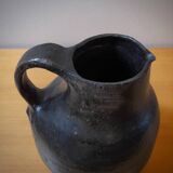 Yves Mohy, pyrite stoneware pitcher, La Borne, France, 1950s