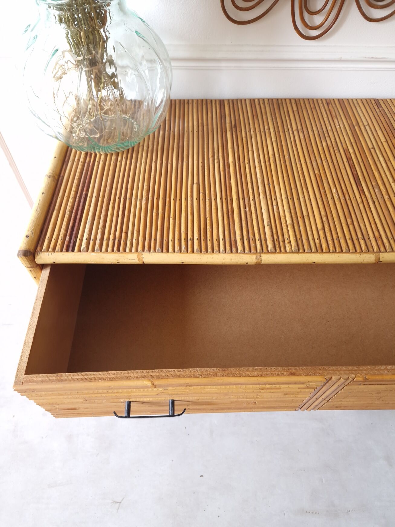 Commode en rotin