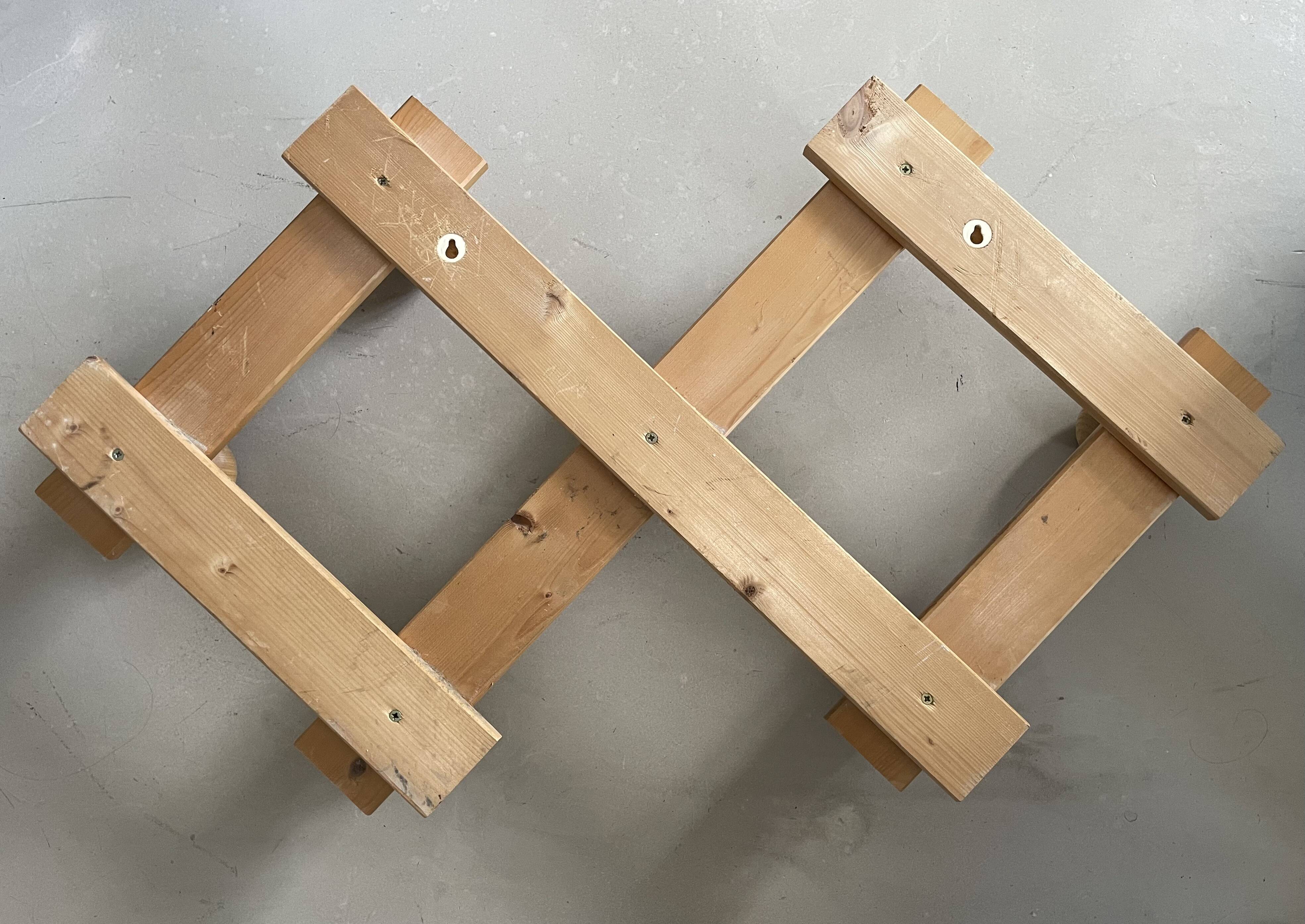 Vintage 70s wall coat rack