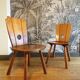 Paire de chaises brutalistes 1960
