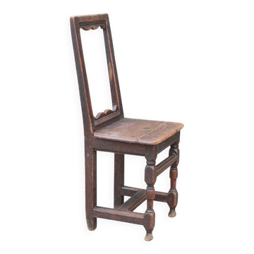 French provincial oak chair, Lorraine – late 17th/early 18th c. (no. 2)