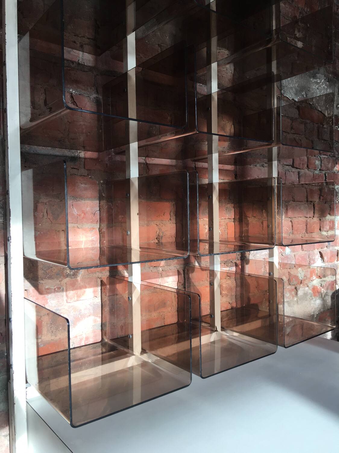 Plexiglass shelf & funky 70s