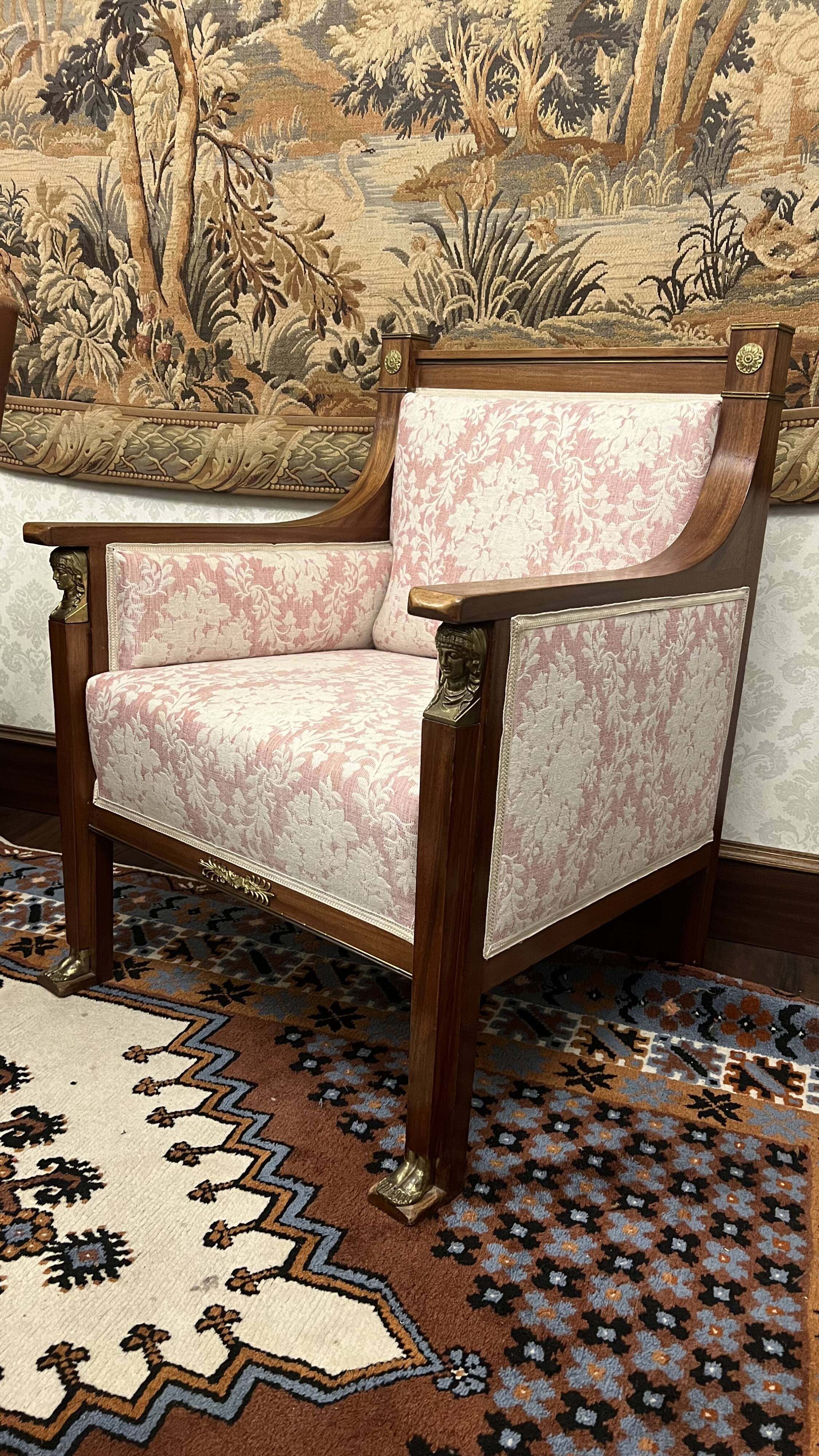 Fauteuil Empire Restauration, 1825, France