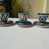 3 ceramic shells Robert Picault Vallauris Vintage