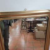 Old mirror Louis Philippe gilded mirror with mercury 124×88cms