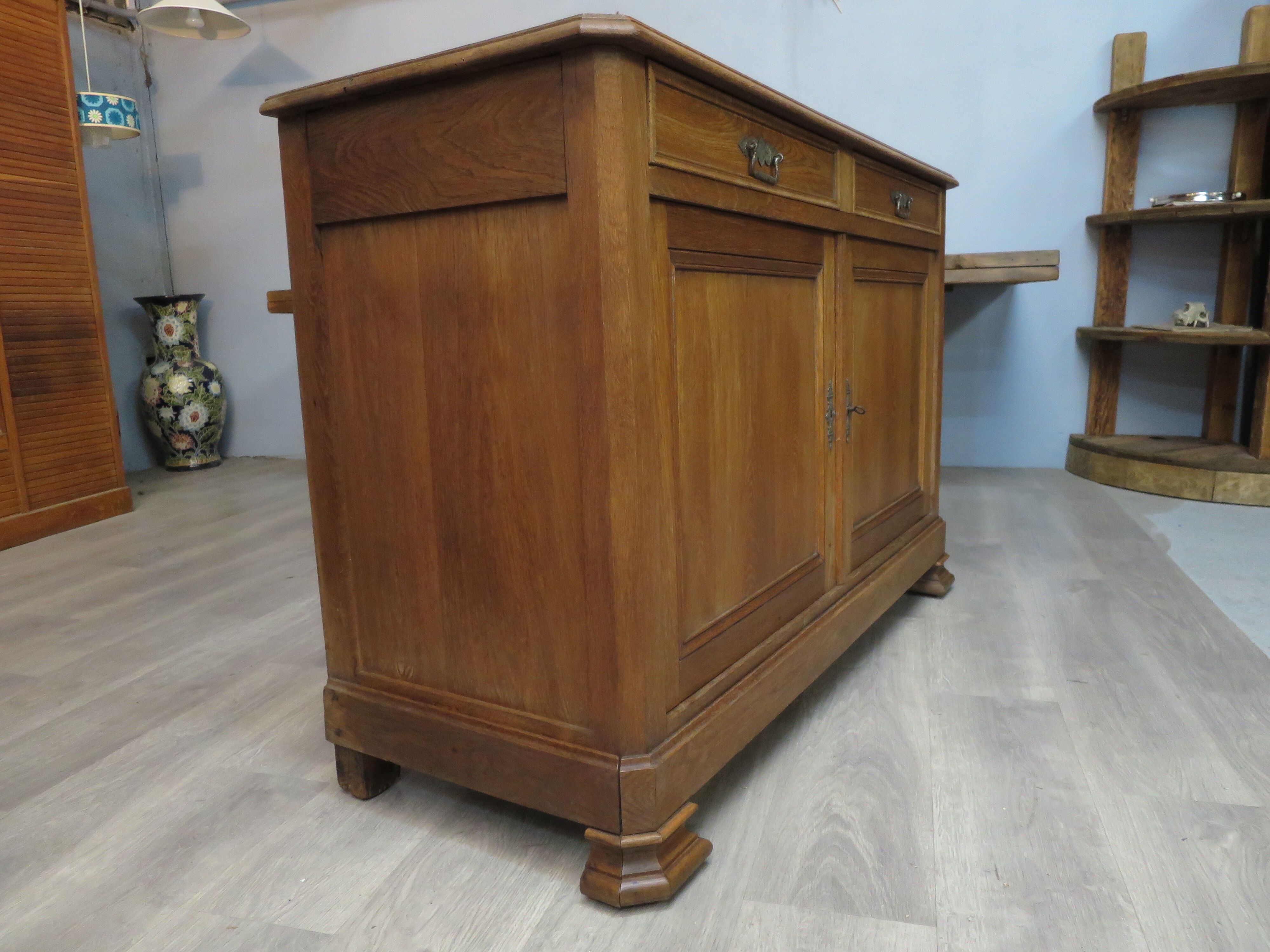 Vintage solid oak buffet