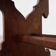 Belgian Arts & Crafts or Jugendstil Oak Stool, circa 1890