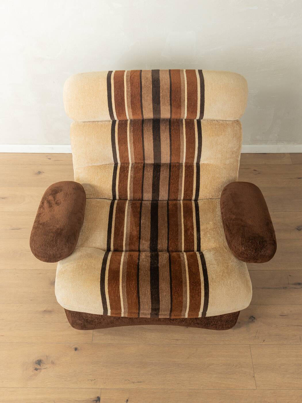 Fauteuil Space Age des années 1970, en velours