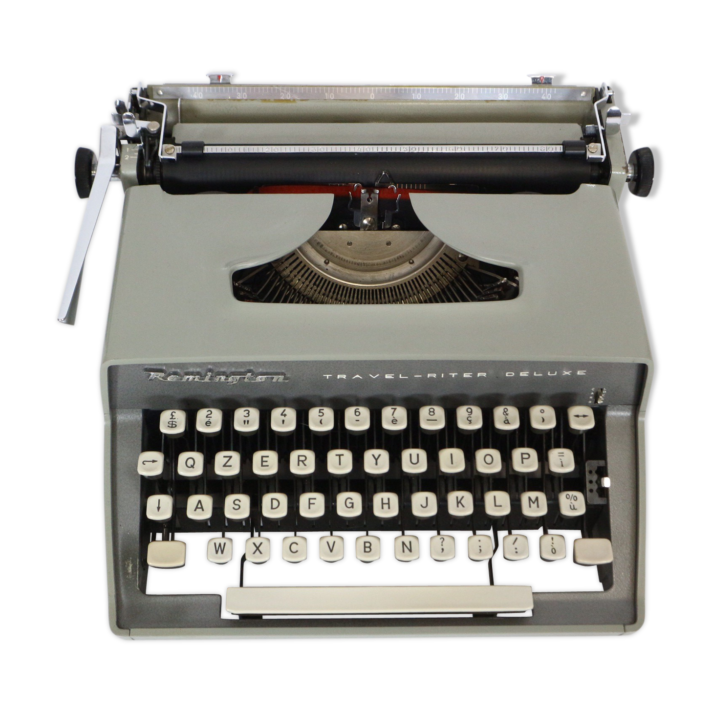 Remington travel-deter Deluxe typewriter with  case