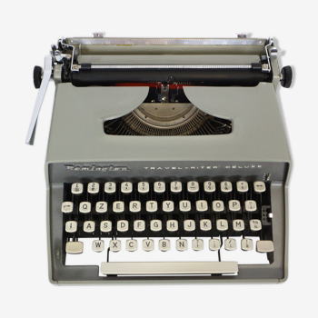 Machine à écrire Remington travel-deter Deluxe avec boîtier