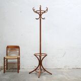 Vintage wooden parrot coat rack