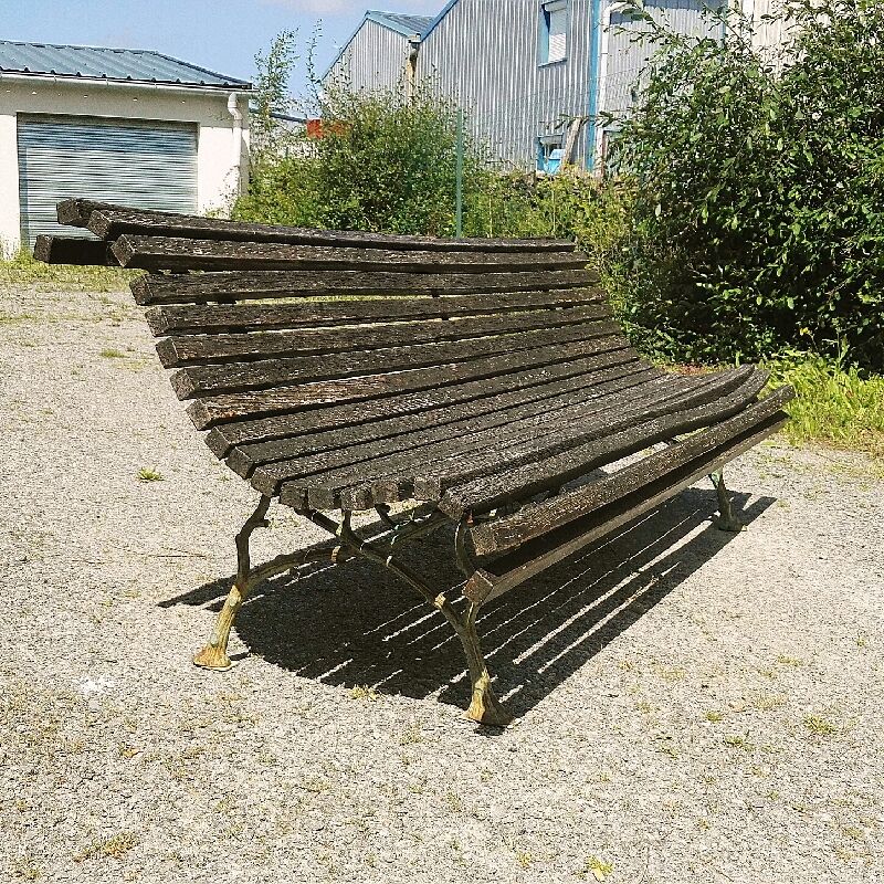 Garden bench park vintage square