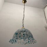 Blue Murano Art Glass Light Pendant 1970’s