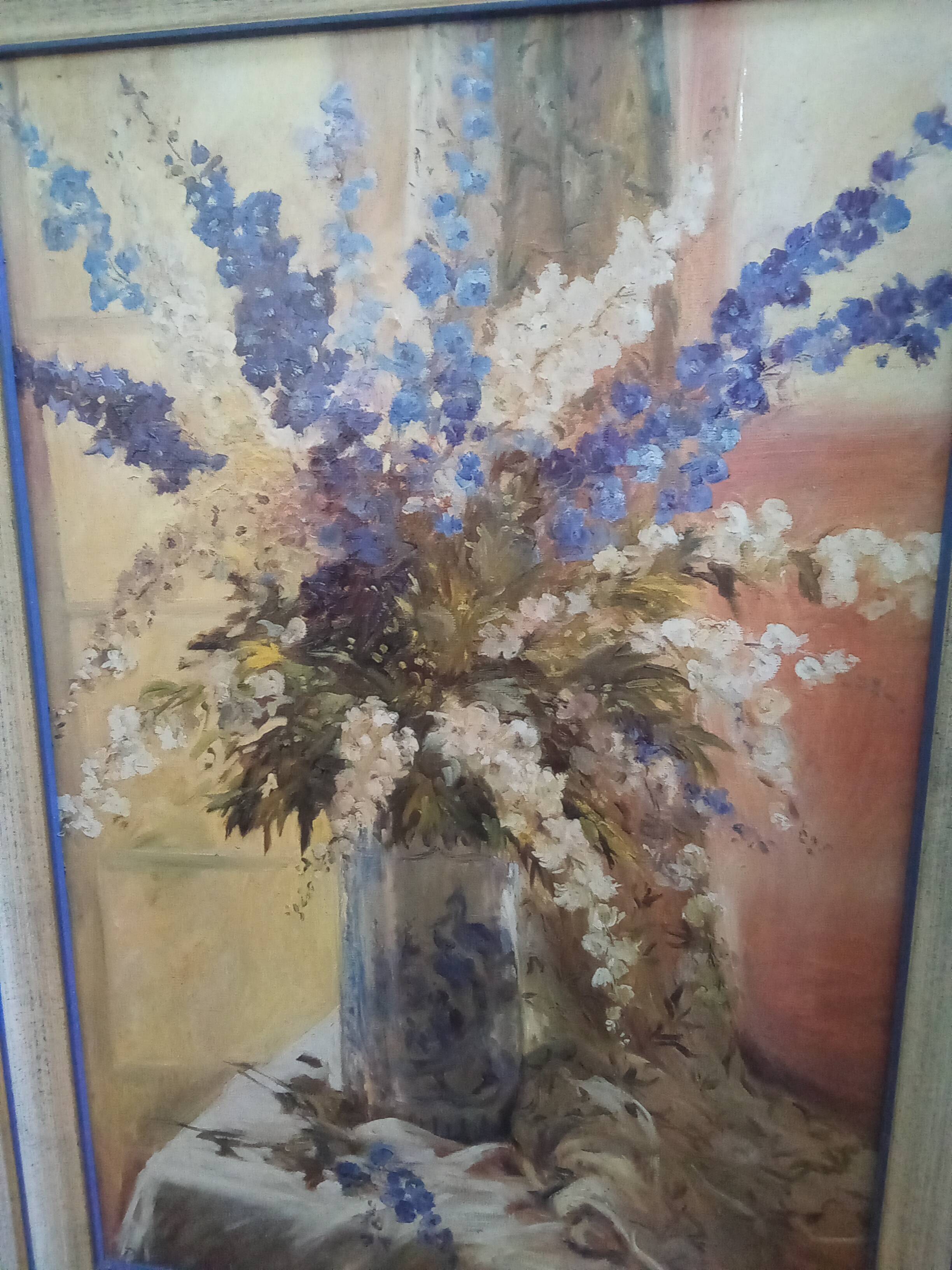 Painting depicting a bouquet