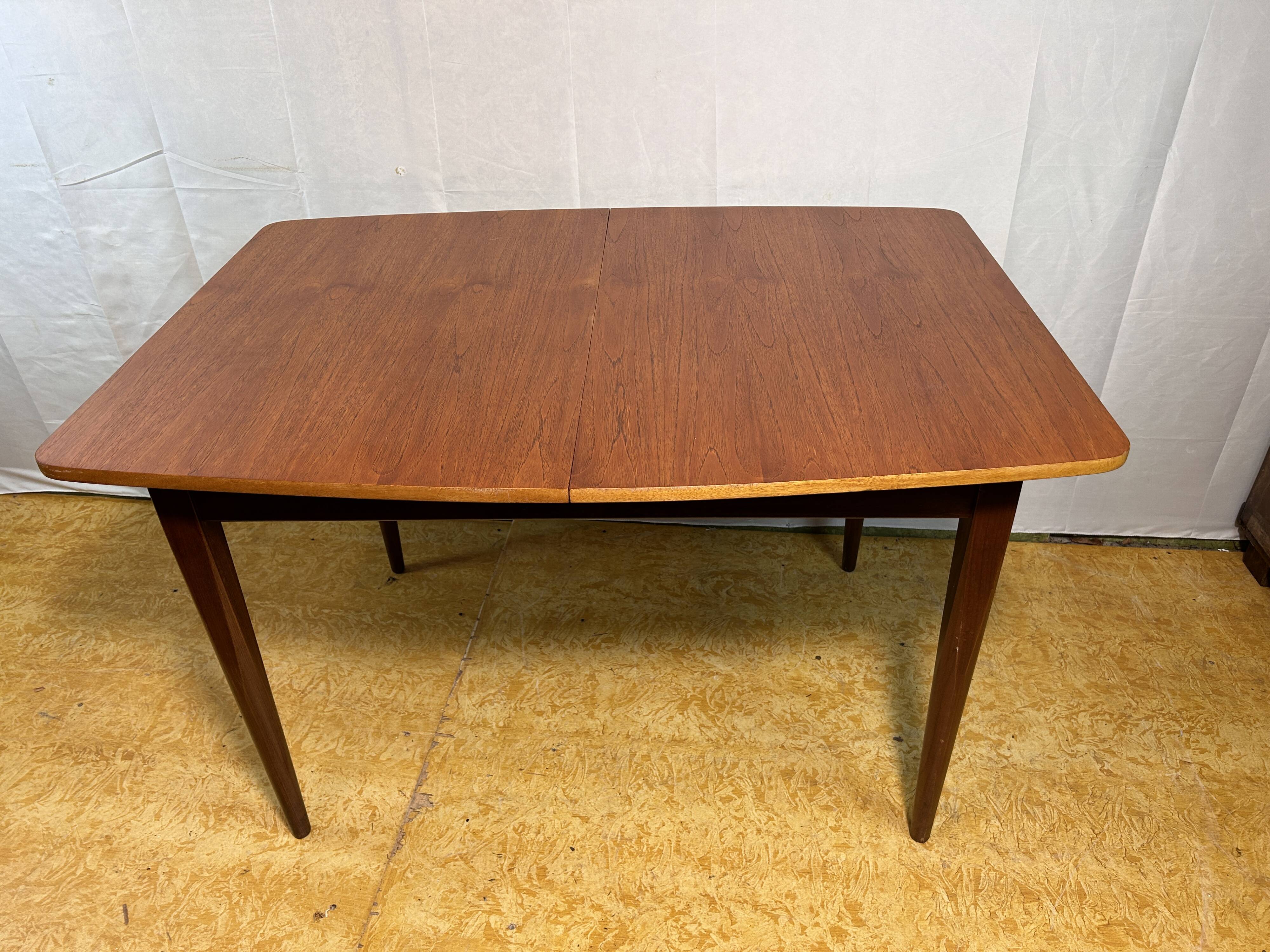Mid Century retro vintage teak extending dining table by Elliots of Newbury 1960