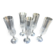 5 Cristal d'Arques Lonchamp Vintage champagne flutes