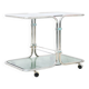 Smoked glass tubular dessert table, 1970-1980