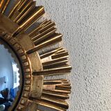 Mirror sun vintage golden witch eye 1960 - 40 cm