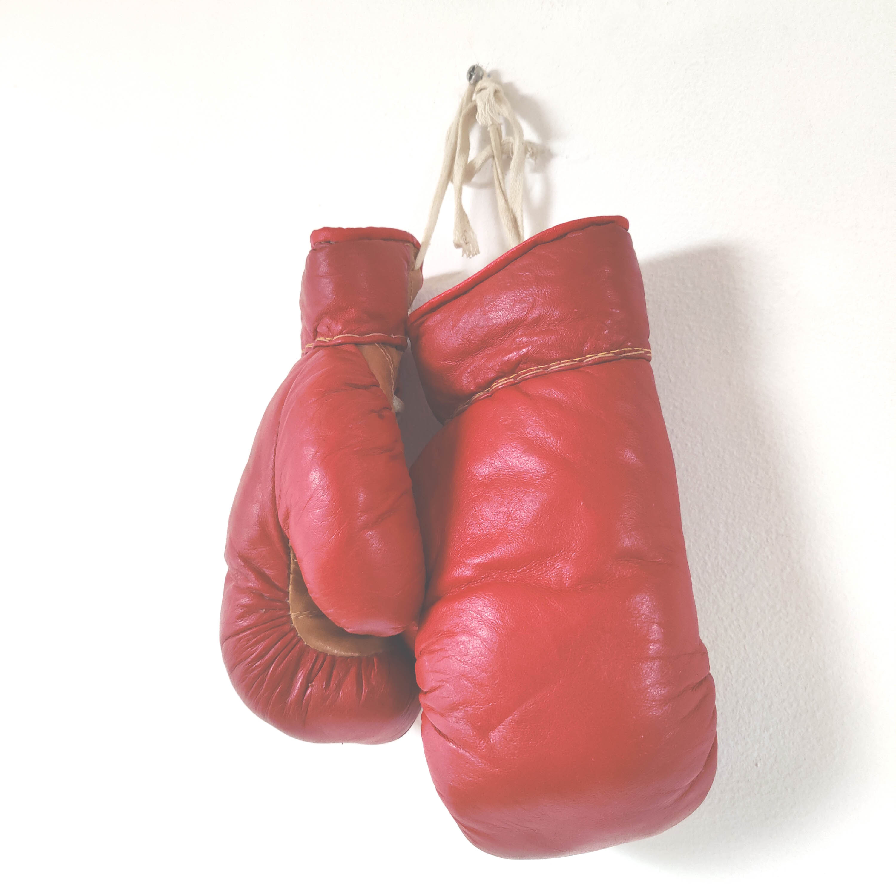 Vintage leather boxing gloves