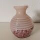 round opaline vase, pink and purple, 1940s