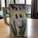 Old iris slip pitcher