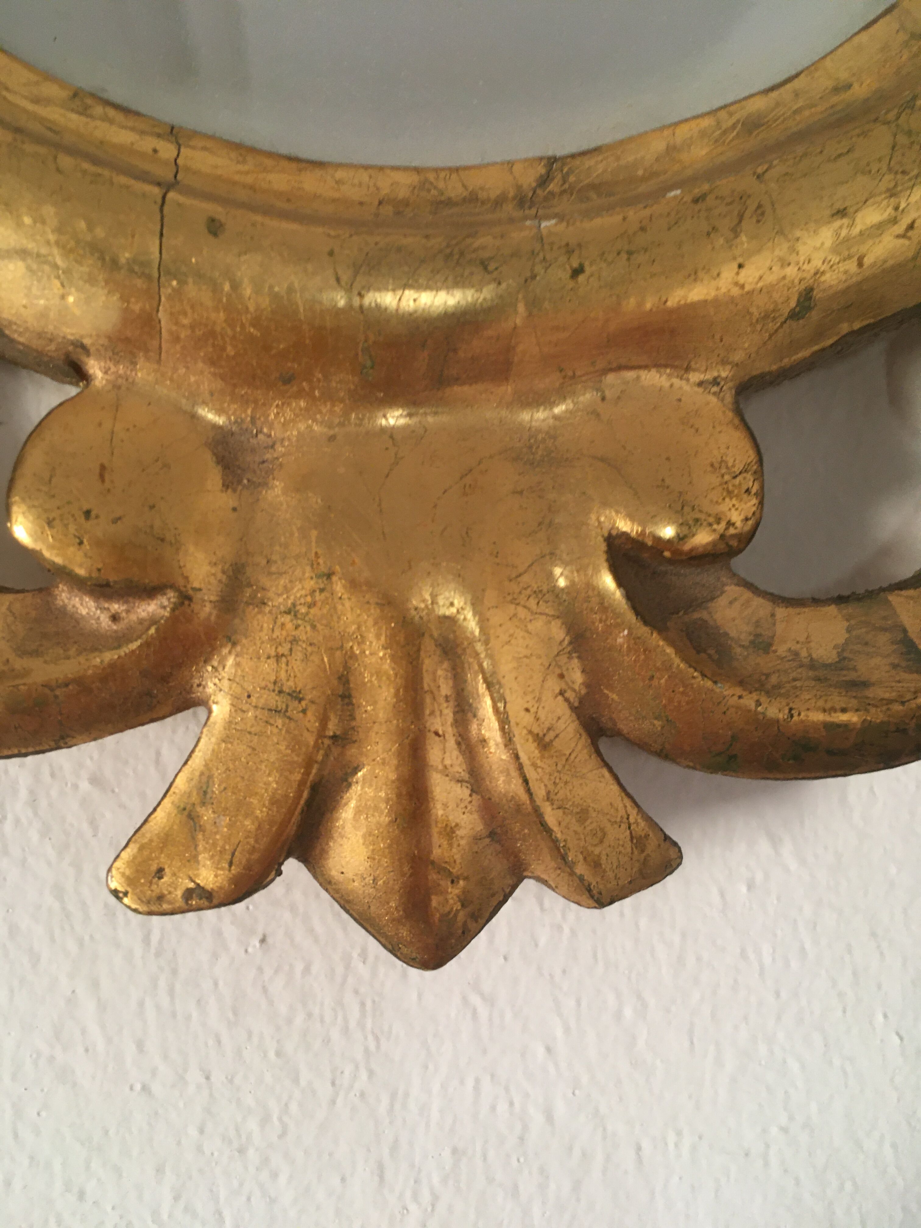 Baroque mirror gilded wood.