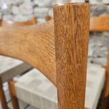 6 Scandinavian chairs 1960" braided straps