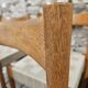 6 chaises Scandinave 1960" sangles tressées
